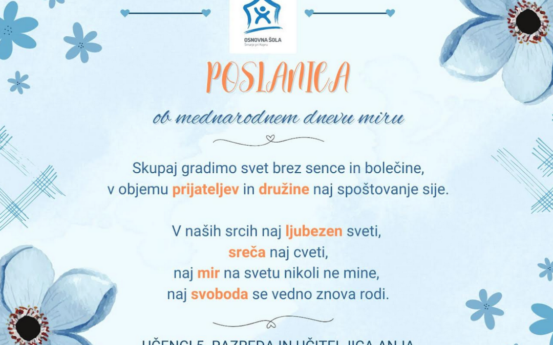 MEDNARODNI DAN MIRU